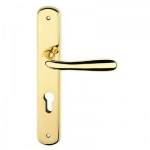 Coppia-Maniglie-Maniglia-Con-Placca-Lunga-Oro-Lucido